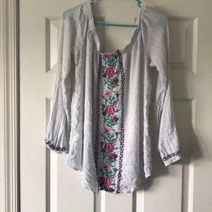 Tunic off the shoulder blouse